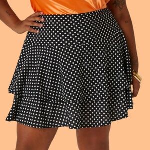 NWT Polka Dot Black Skirt
